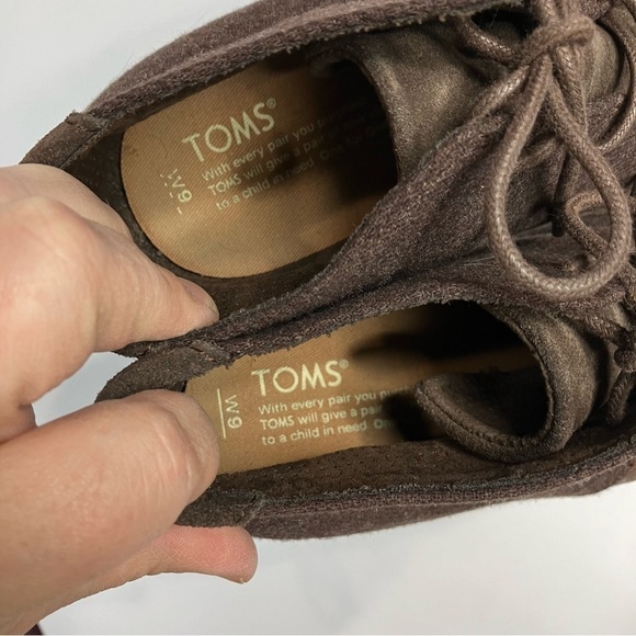 Toms brown Lunata booties mixed media size 9 - Picture 8 of 8